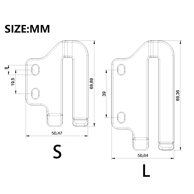 HOLSTER CLIPS K Sheath Waist Clip Knife Sheath Back Clip Scabbard For...