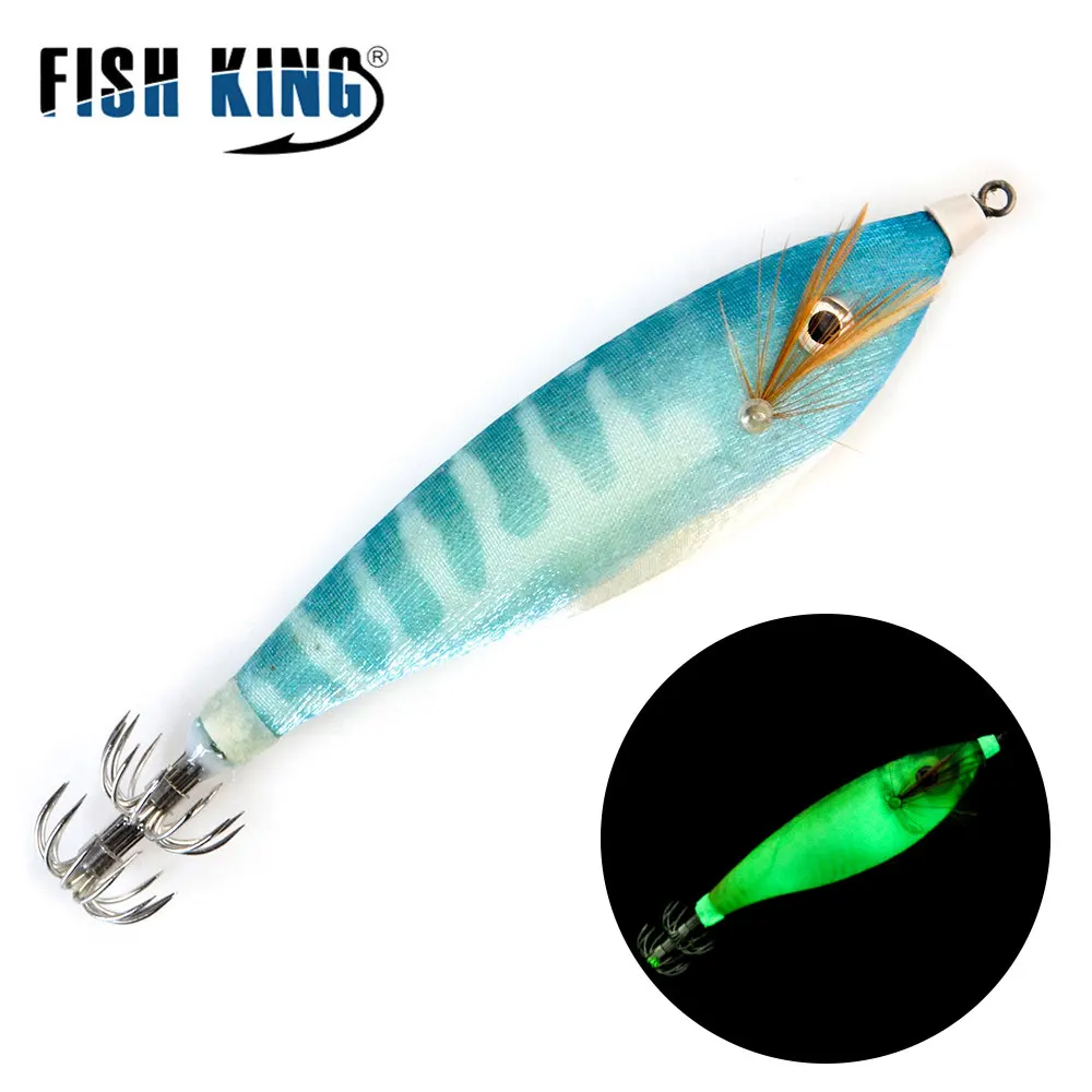 FISH KING 16 г Светящиеся приманки для кальмара приманка морской рыбалки