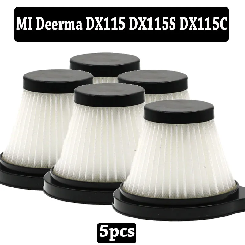 Hepa фильтр для запасных частей Mi Deerma DX115 DX115S DX115C портативный пылесос - Цвет: 5pcs