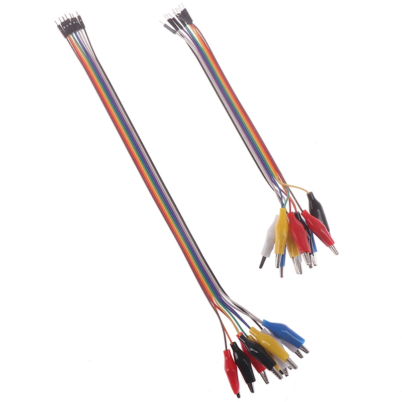 Полезные 20/30 см 10pin двухконфорочная вафельница для защищенный зажим «крокодил» перемычку мужской женский зажимы типа «крокодил»(Тесты привести Перемычка линия подключения кабеля