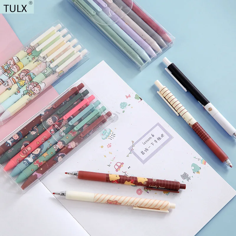 Милые ручки TULX ручка muji стационарные гелевые чернила канцелярские