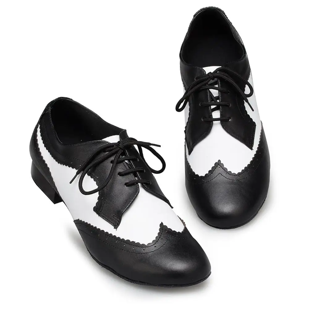 Zapatos Bailes de salón Combi Negro/Blanco - Danza Maty