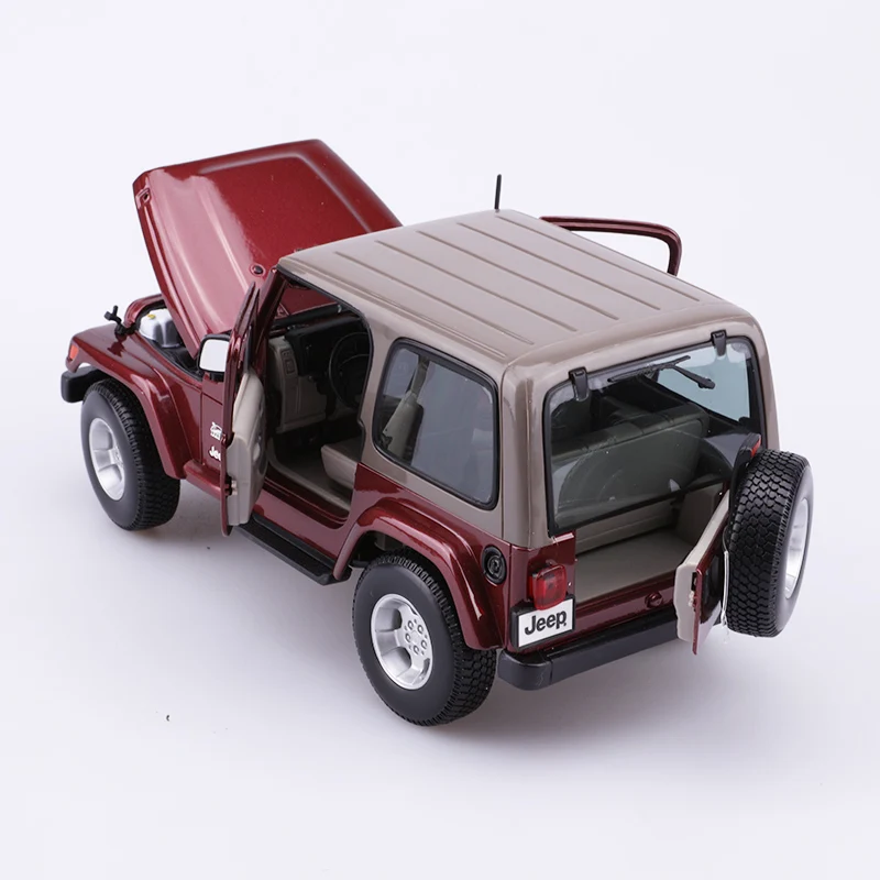 1:18 Высокая литая модель машины Модель Jeep Wrangler Sahara модель автомобиля оригинальная коллекция подарочные украшения для детей Подарки