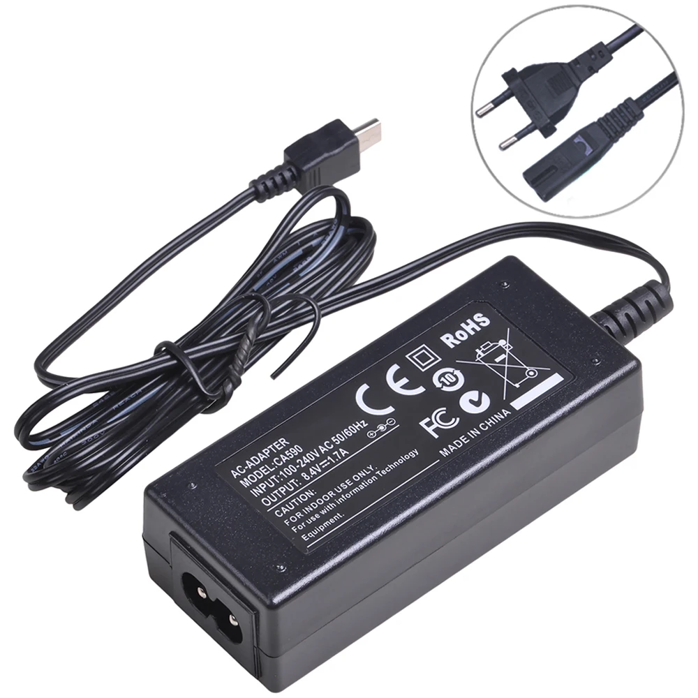 CA-590 CA590 адаптер переменного тока для Canon FS10 FS11 FS100 фотокамера VIXIA HF R10 R11 R100 ZR800 ZR830 ZR850
