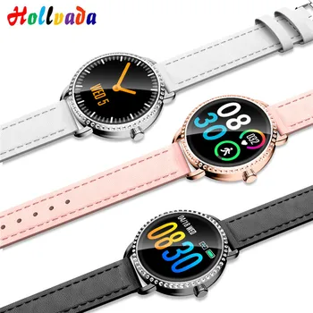 

H7 Women Leather Smart Watch IP67 Waterproof Heart Rate Monitor Bluetooth Smartwatch For Android IOS Fitness Bracelet PK H1 H2