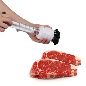 

Multifunctional Tender Meat Machine Needle Stainless Steel Steak Meat Syringe Professional Manual Meat Injector Kitchen Tool