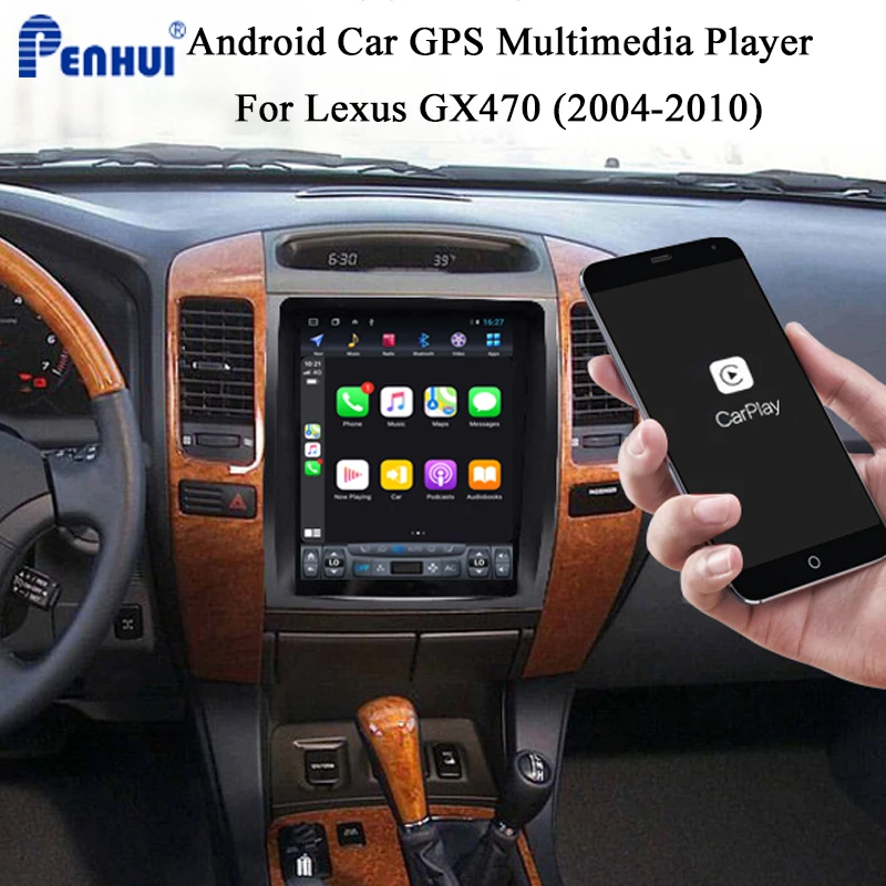 

Tesla Car DVD GPS Player For Lexus GX470 (2004-2010) Car Radio Multimedia Video Player Navigation GPS Android 10.0 double din 5.
