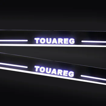 

Acrylic Moving LED Welcome Pedal Car Scuff Plate Pedal Door Sill Pathway Light For Volkswagen Touareg 2011-2018