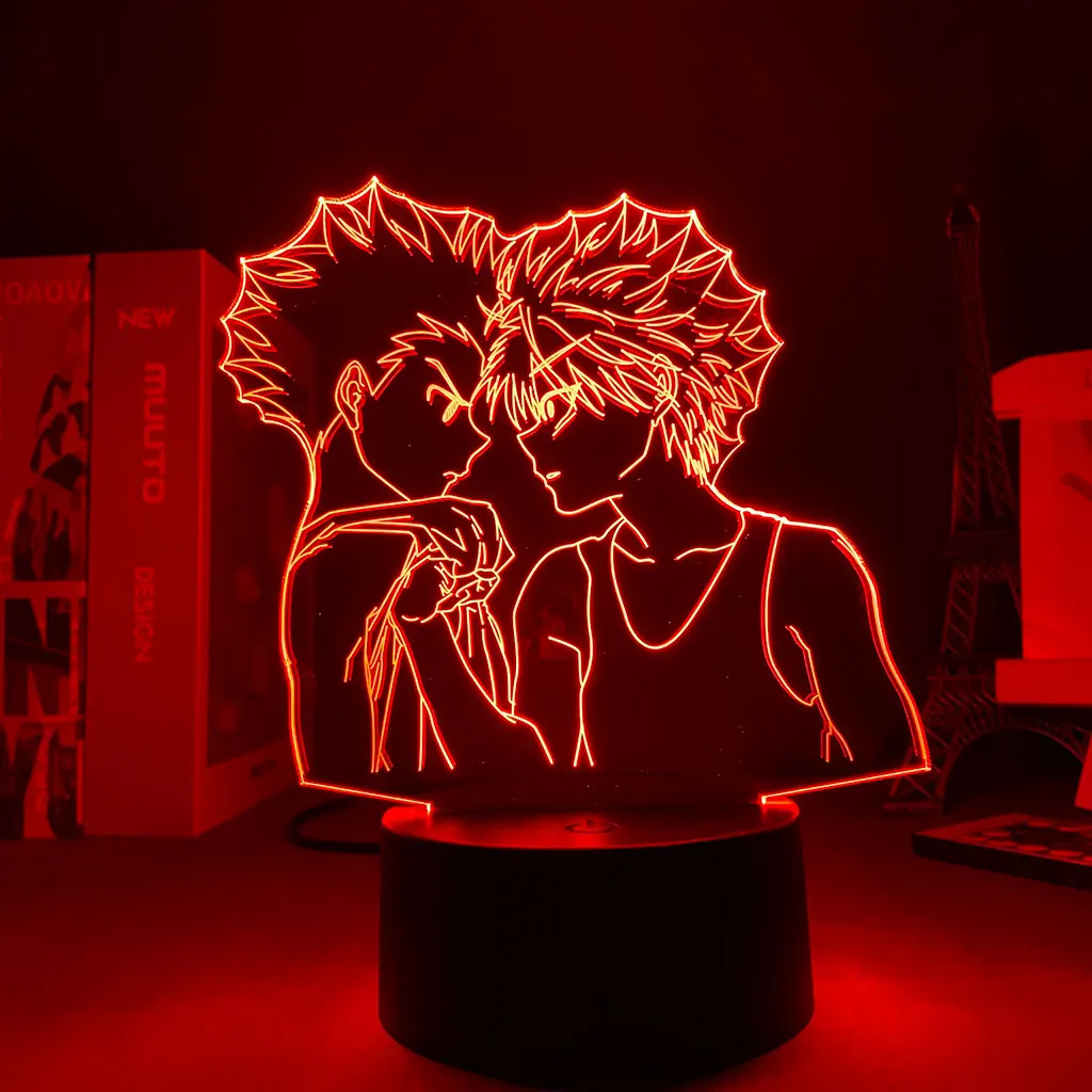 

Аниме-лампа, светодиодный ночник Freecss Hunter X Hunter для спальни, декоративный светильник, детский подарок на день рождения, светильник Killua