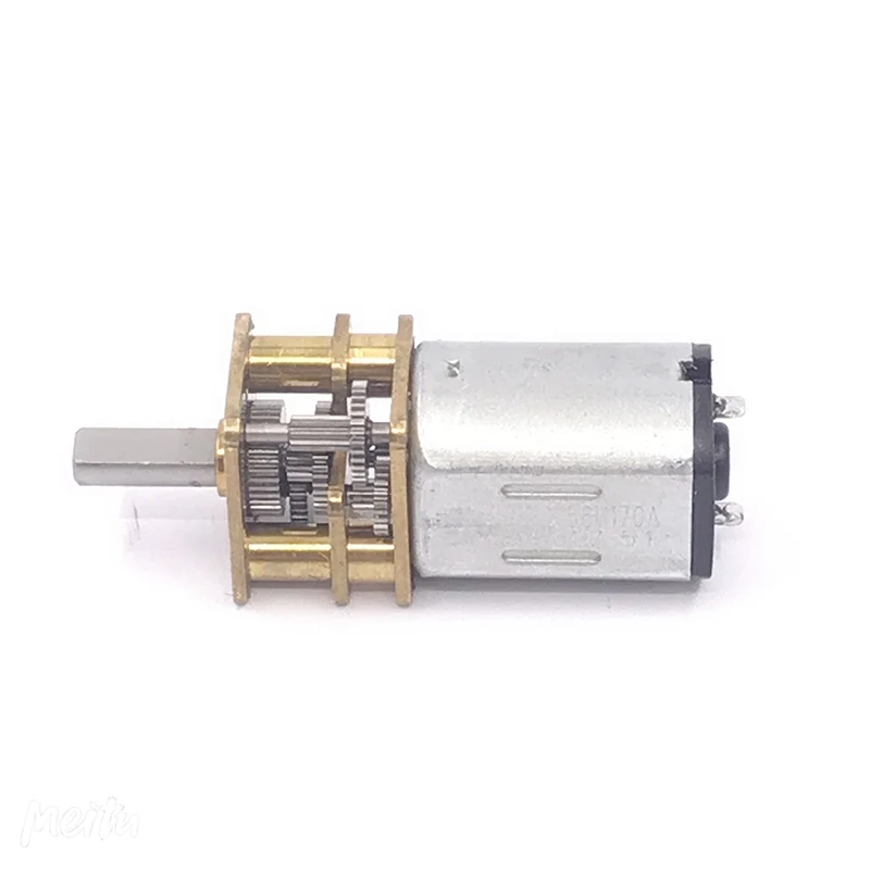 DC 3V-6V 5V 100RPM Slow Speed Reduction Micro N20 Gear Motor Metal Gearbox Robot 