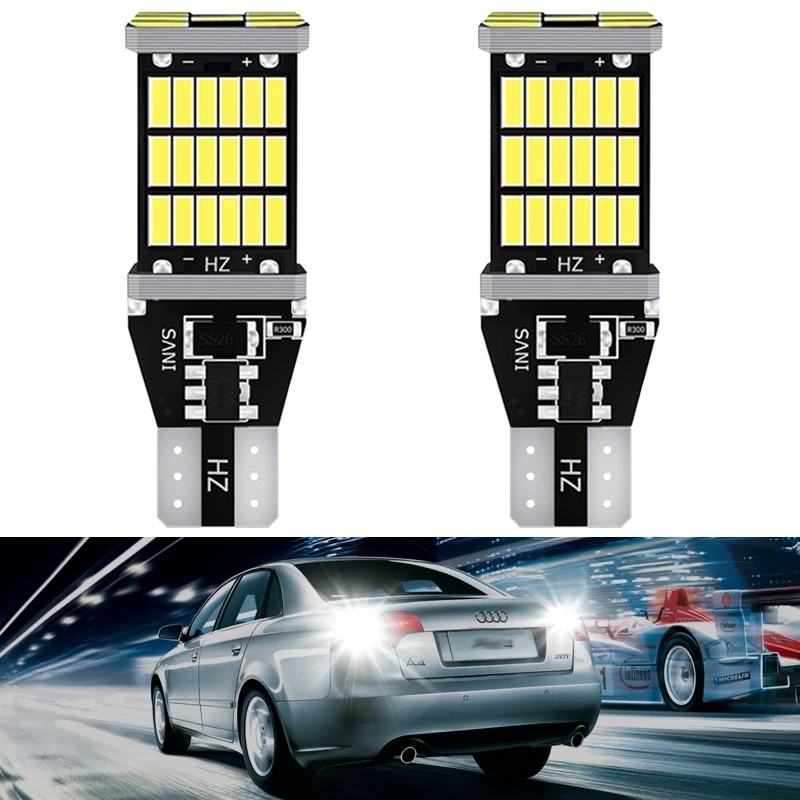 2шт T15 T16 Canbus led 921 W16W лампы резервные фары заднего хода автомобиля 1200lm для Hyundai Santa Fe