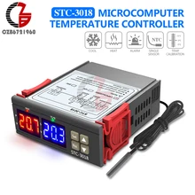 STC-3018 AC 110 V-220 V Цифровой Температура контроллер Термостат Термометр закрытый открытый Температура калибровки красные, синие светодиодный