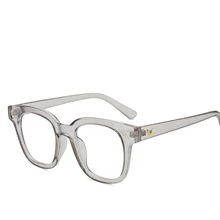 Классические квадратные очки с большой коробкой, новые синие очки унисекс, компьютерные очки, повседневные ретро очки с плоским зеркалом, модные Дикие синие очки-светильник