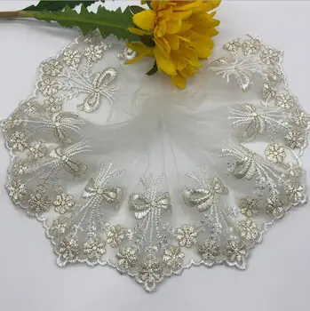 

15 Yards 12cm Butterfly Lace Fabrics Ribbon Mesh Lace Trim for Sew Laces Underwear Clothing Accessories