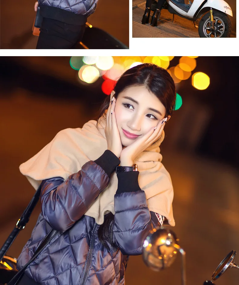 Plus velvet hat female winter riding hat windproof cold plus velvet warm autumn and winter cotton cap Thick unisex bib cloak