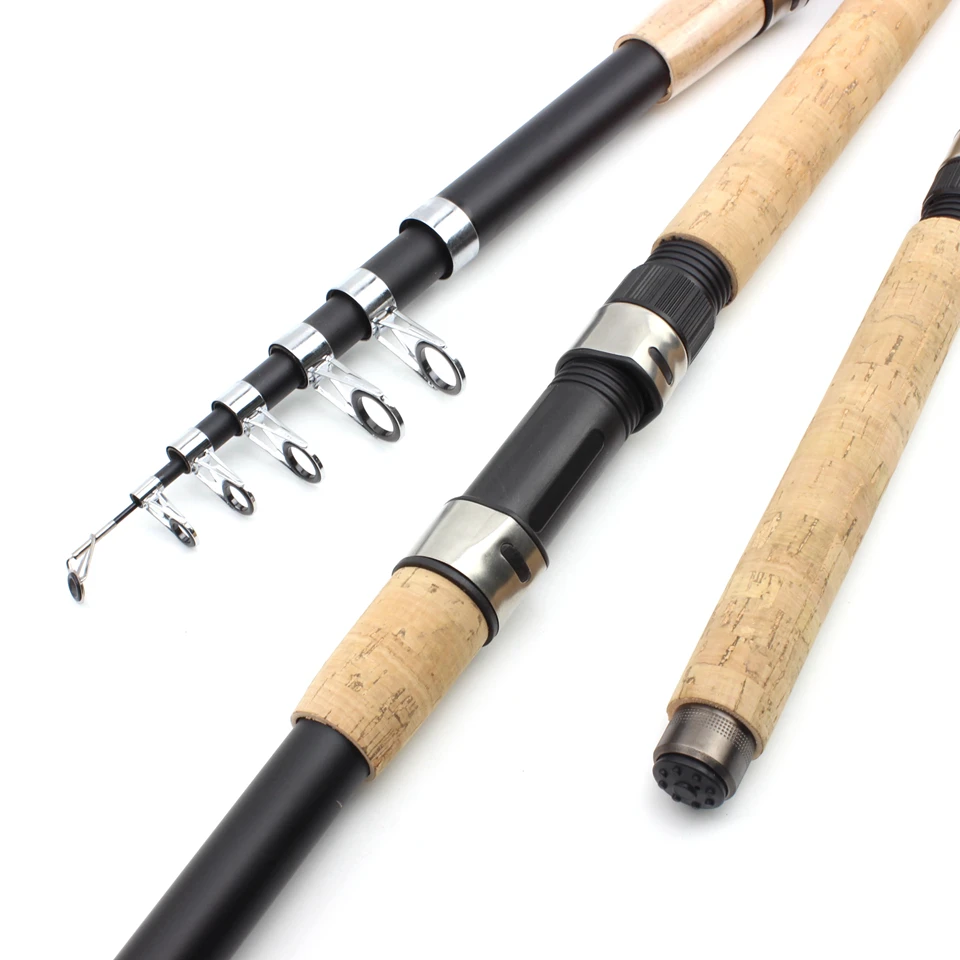 2.1m-3.6m Portable Super Hard Carbon Spinning Fishing Rod Telescopic Sea Fishing  Pole Stick Travel Vara De Pesca Carp Lake