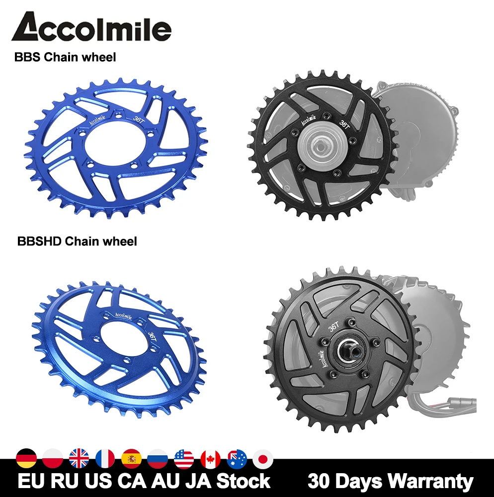 Electric Bike Chainwheel 36T for Bafang BBSHD BBS02B BBS02 BBS01B BBS01 Mid Drive Motor Replacement Bicycle Chain Protector | Спорт и
