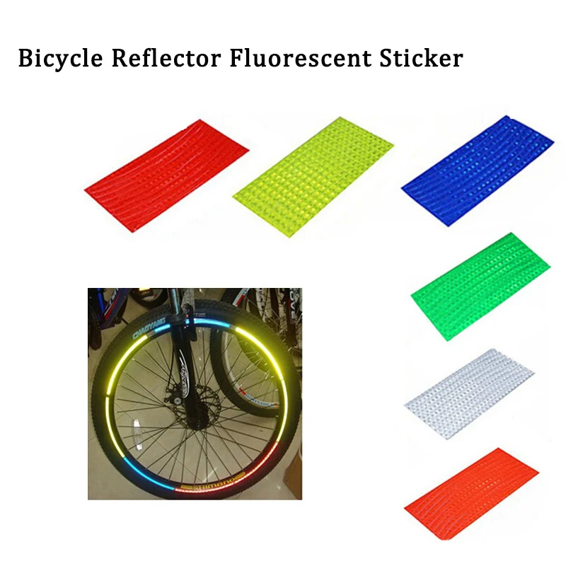 21cm X 0.8 Bike Stickers Decals Reflective Strip Bicycle Tape Sticker Wheel Accessories | Спорт и развлечения