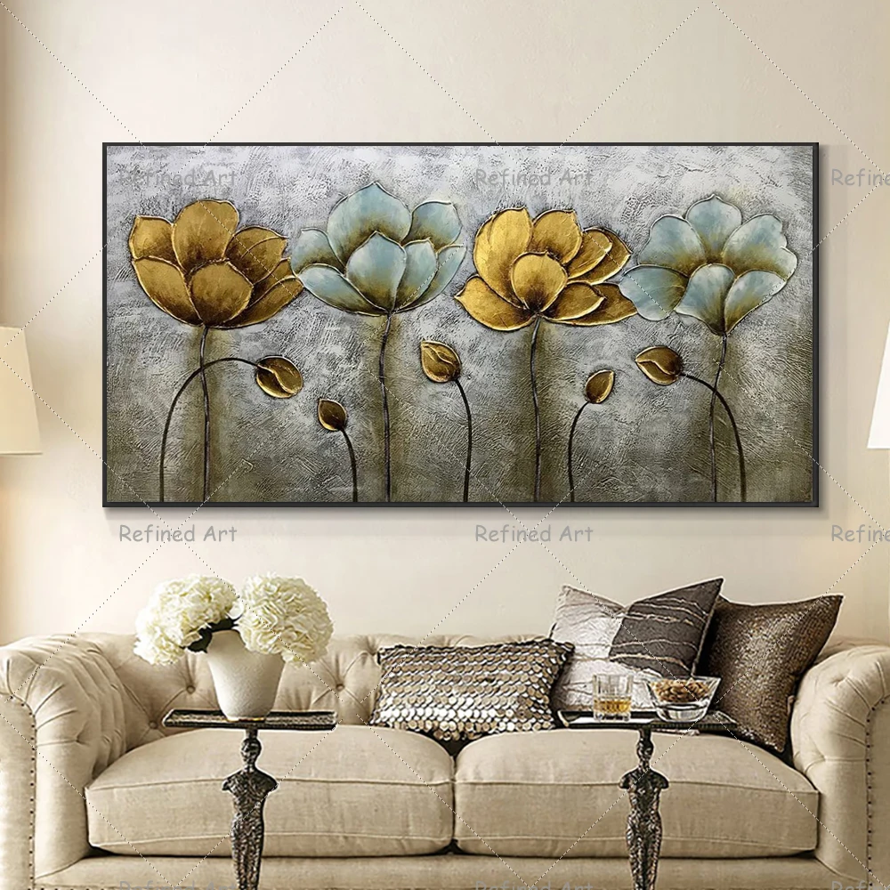 Handmade Oil Painting Canvas Acrylic Wall Art Decoration Modern Texture