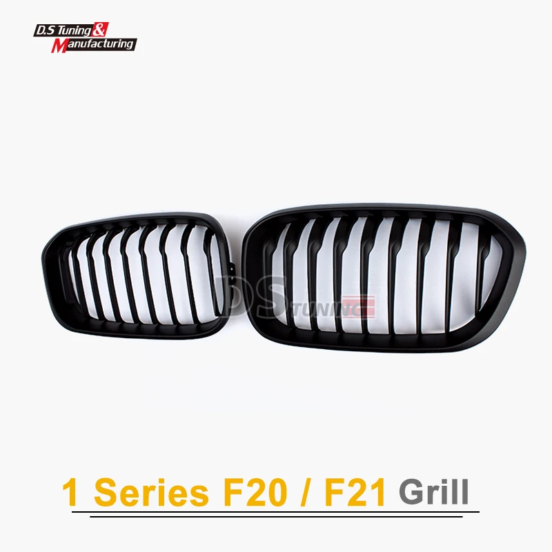 Черная передняя решетка для гриля 1 планка сетка bmw серия f20 5 дверный хэтчбек f21 2015
