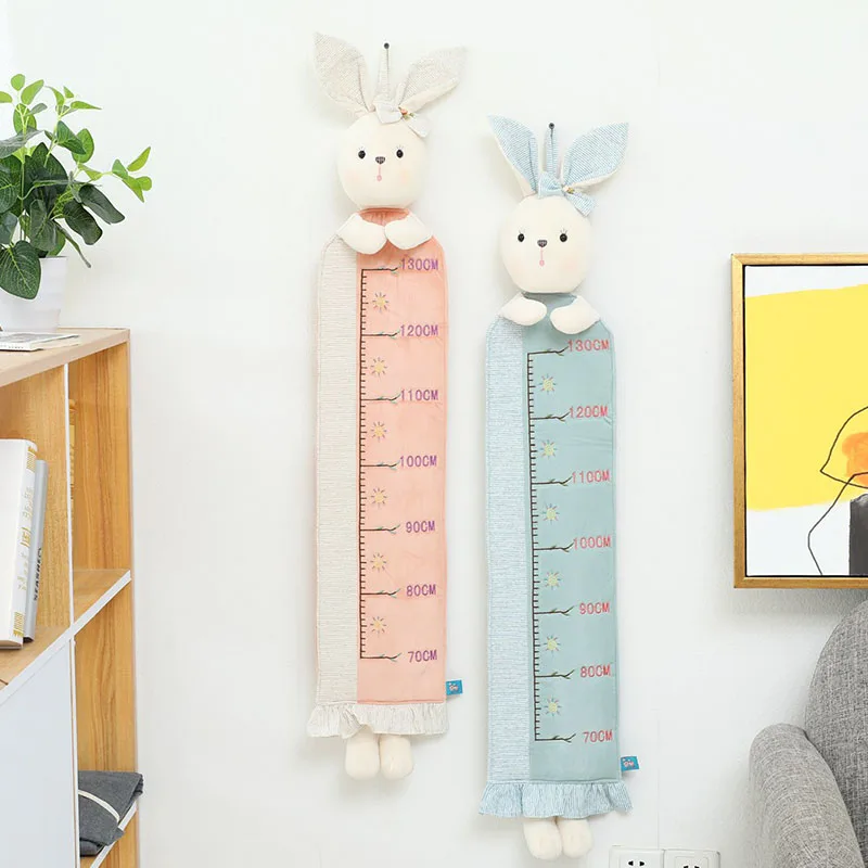 Мультяшные животные плюшевые высота измерительная линейка для детей Плюшевые настенные вещи Кролик Детские домашние декорации