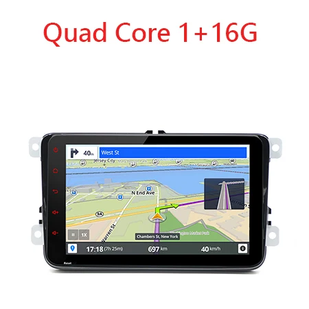 2 Din " Автомобильный Радио DVD gps навигация SD карта и USB для VW Caddy Golf для Golf, jetta, POLO СЕДАН Touran 3g(опционально) DVD Автомобильный - Название цвета: Quad Core 1G 16G