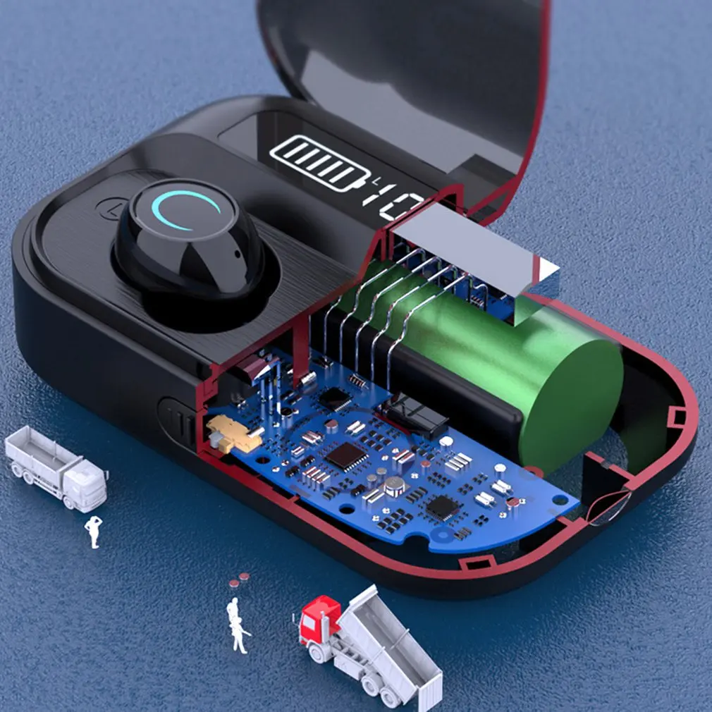 300h Long standby Bluetooth G05 5 1 TWS Earphone USB Wireless Earbuds noise reduction key Control Prevent accidental touch