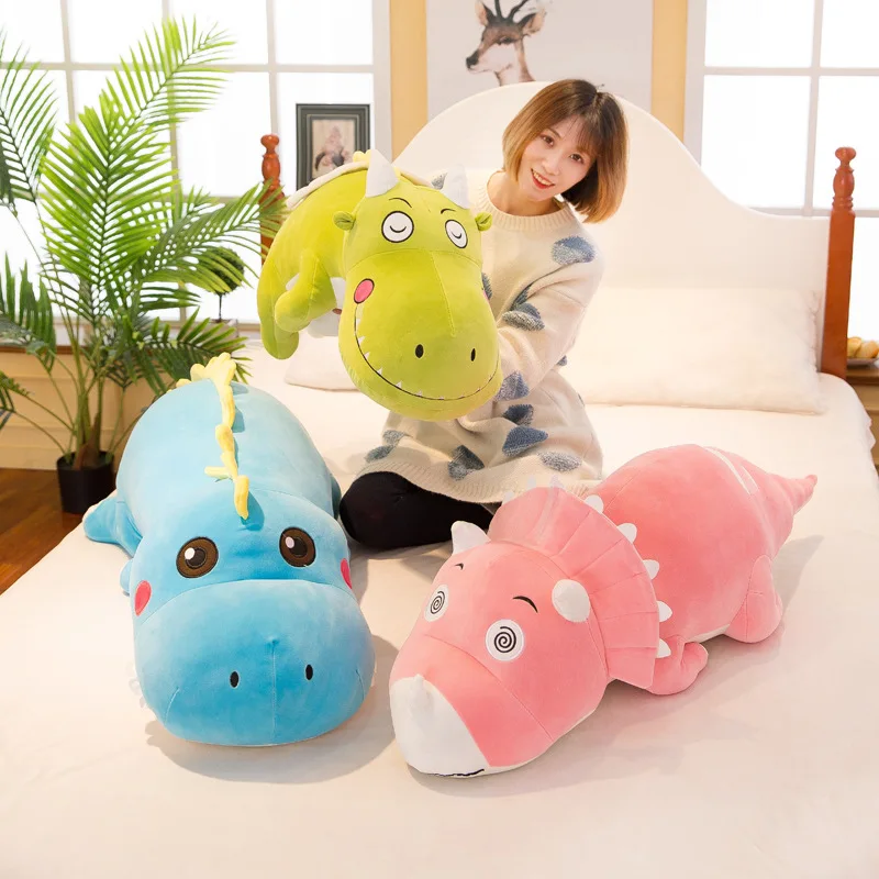

2019 Hot Selling Papa Dinosaur Doll Large Size Plush Toys Soft Adorable Dinosaur Pillow for a Girlfriend Children