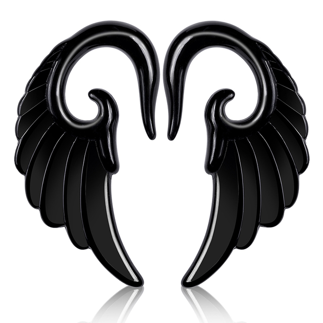 Acrylic Spiral Ear Taper Gauge Plugs Snail Wings Ear Stretchers Plugs And Tunnels Piercing Oreja Dilataciones Body Jewelry