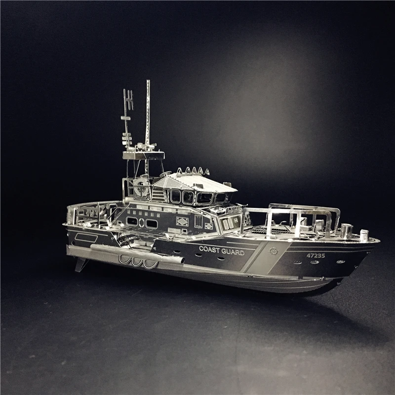 nanyuan IRON STAR 3D Metal puzzle DIY Assembly Model kits LIFEBOAT C22201 2 Sheets Stainless Steel Creative toys gift for adult 3