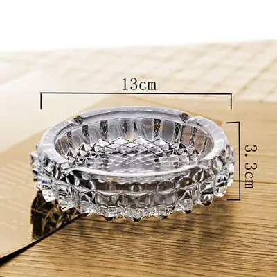 13CMM2 only Европейская Хрустальная стеклянная пепельница для дома, креативная, модная, для гостиной, офиса, KTV, большая, маленькая пепельница - Цвет: 13CMM2 only