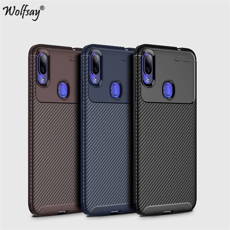 Силиконовый чехол для Xiaomi Redmi Note 7 противоударный резиновый бампер телефона