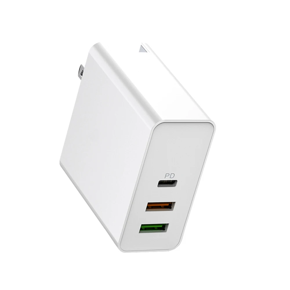 60 Вт быстрое зарядное устройство PD+ QC 3,0 type C USB зарядное устройство для iPhone для samsung Xiaomi huawei FCP быстрое настенное зарядное устройство для телефона EU UK AU адаптер - Тип штекера: US Plus