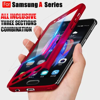 

Hot Shockproof 360 Protective Case For Samsung Galaxy A51 A71 A10 A20 A30 A40 A50 A60 A70 Case A6 A7 A8 Plus 2018 A5 2017 Cover