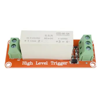 

Taidacent 1 2 4 8 Channel Solid State Relay 5A High Level Voltage Triggered Relay 3-32V Wide Voltage SSR Relay Board