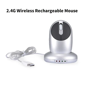 

2.4G Wireless Rechargeable Mouse Optical 6D Gaming Mouse with 4 Ports USB Hub Charging Dock 1200DPI MG-012 Wireless Mouse