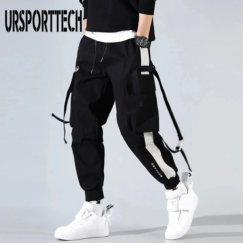 Streetwear Pockets Boys Men's Jogger Pants Hip Hop Sweatpants Joggers Trousers Tactical Mens Pants Cargo Harem Pants Men Clothes stone island cargo pants