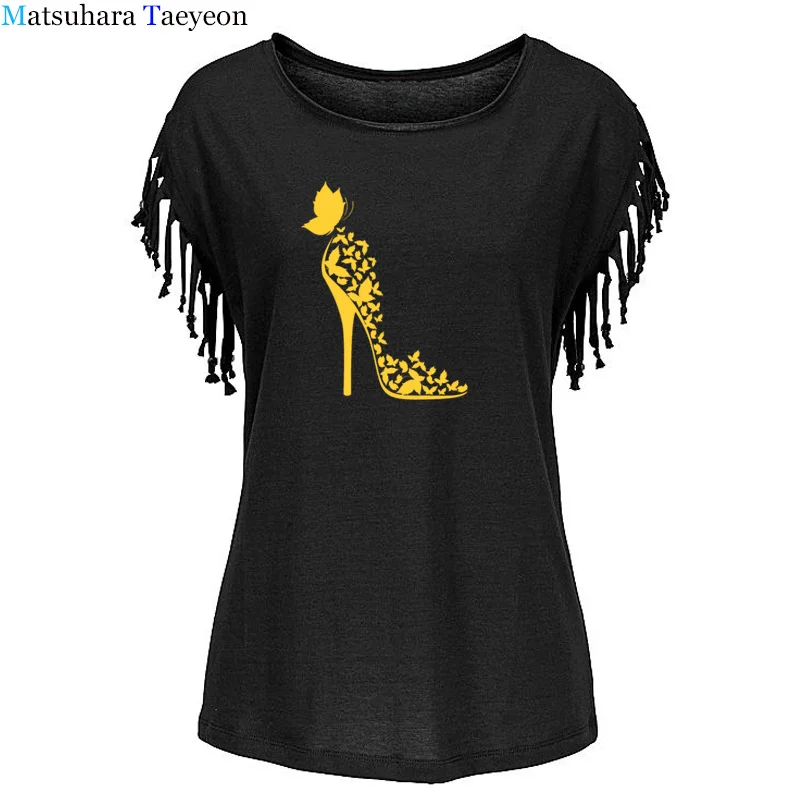 

Fashion Butterfly graphic tees women summer clothes fashion printed tshirts round neck cotton casual tops teeshirt femme