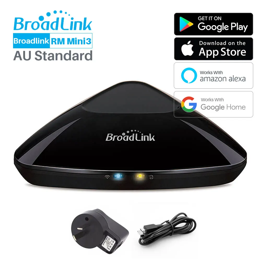 RM Pro-AU Plug Broadlink RM Pro WiFi ИК RF 4G Smart ПДУ интеллектуальная Автоматизация дома приложение Управление работает с Alexa Echo Google Assistant - Комплект: RM Pro-AU Plug