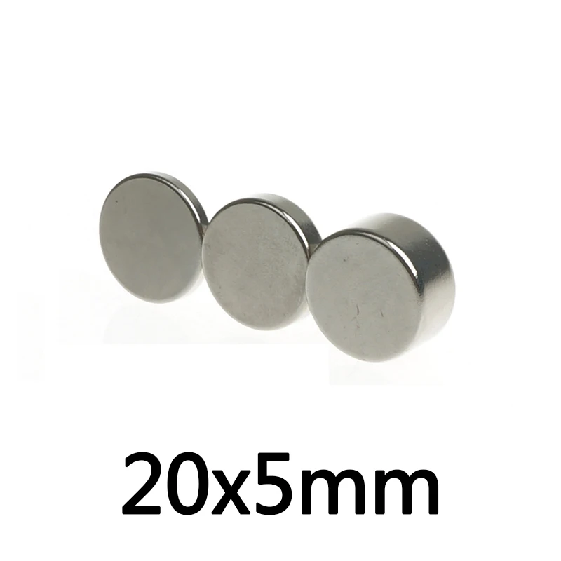 20x5mm Strong Rare Earth Large  Neodymium Round Magnet Rare Earth Neodymium Disc 