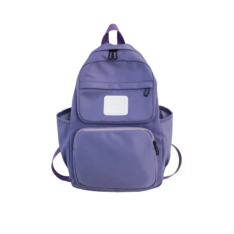 purple Стиль Ins, простая сумка для старшеклассника, модный рюкзак ulzzang, Большой Вместительный водонепроницаемый рюкзак для путешествий - Цвет: purple