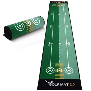 

1pcs Golf Mini Putting Ball Pad Two-way Practice Home Mat Indoor Outdoor Washable Anti-Slip Green Practice Golf Carpet