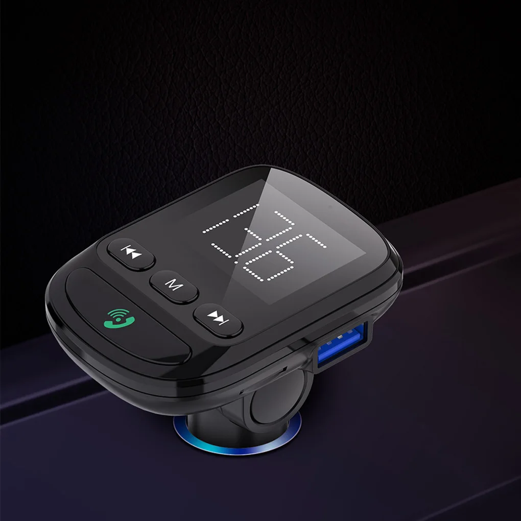 Автомобильный MP3-плеер без потерь Музыкальный Bluetooth 5,0 fm-передатчик модулятор с определением напряжения