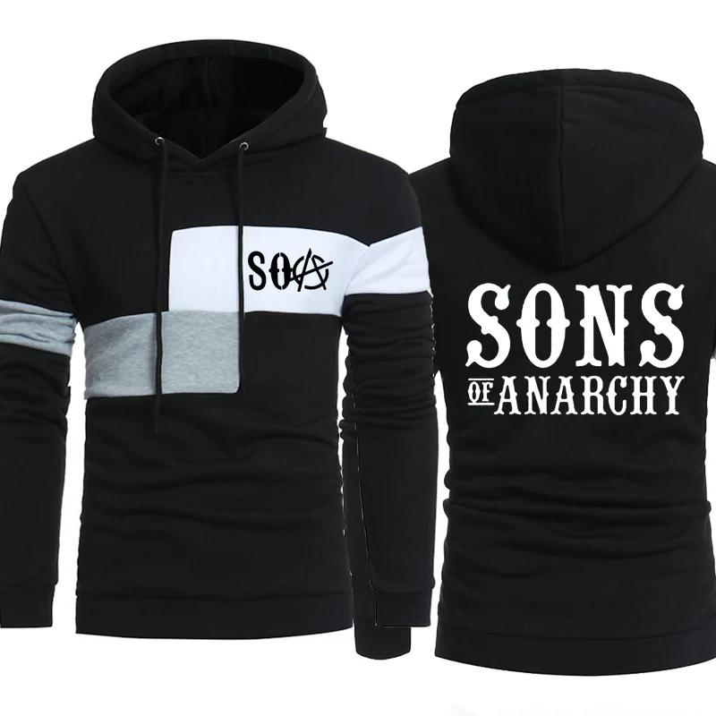 SOA Sons of anarchi/детская спортивная одежда для мужчин толстовки с капюшоном мальчиков