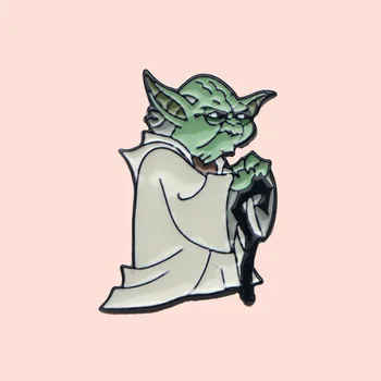 

PC983 Eastknight 20pcs/lot Yoda Wholesale Lapel Pin Brooches Badges Pins