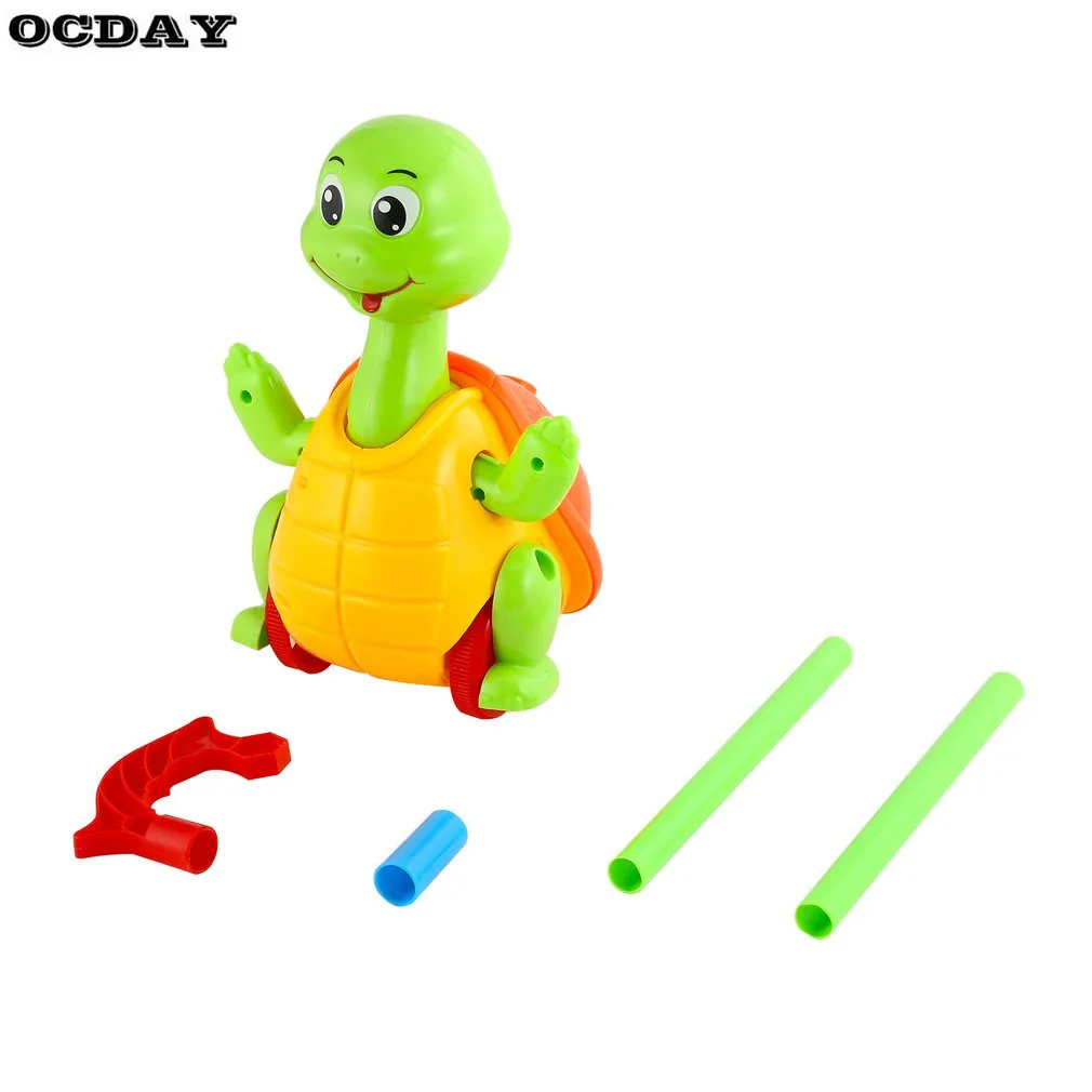 OCDAY детские игрушки ручной толчок движущиеся игрушки милые животные тележки игрушки Дети Раннее развитие один стержень рука толкаемые животные игрушки Горячие