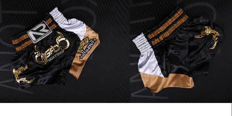 Для взрослых мужчин и женщин Муай Тай бои шорты MMA Grappling Kick боксерские шорты боевые искусства Шорты стрейч тренировочная одежда
