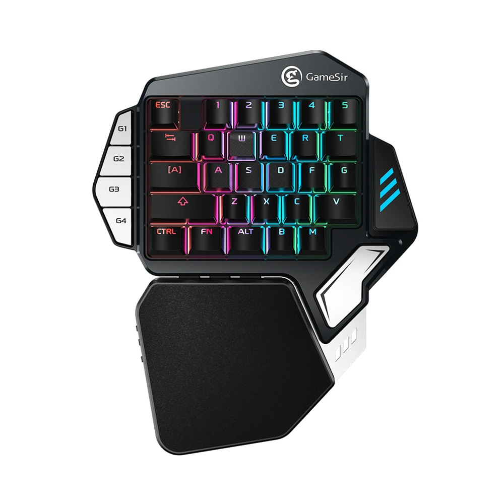 Gamesir Z1 Mechanical Gaming Keyboard With Cherry Mx Red Switches One Handed Keypad For Mobile Pc Games Pubg Call Of Duty Mobile Phone Keyboards Aliexpress