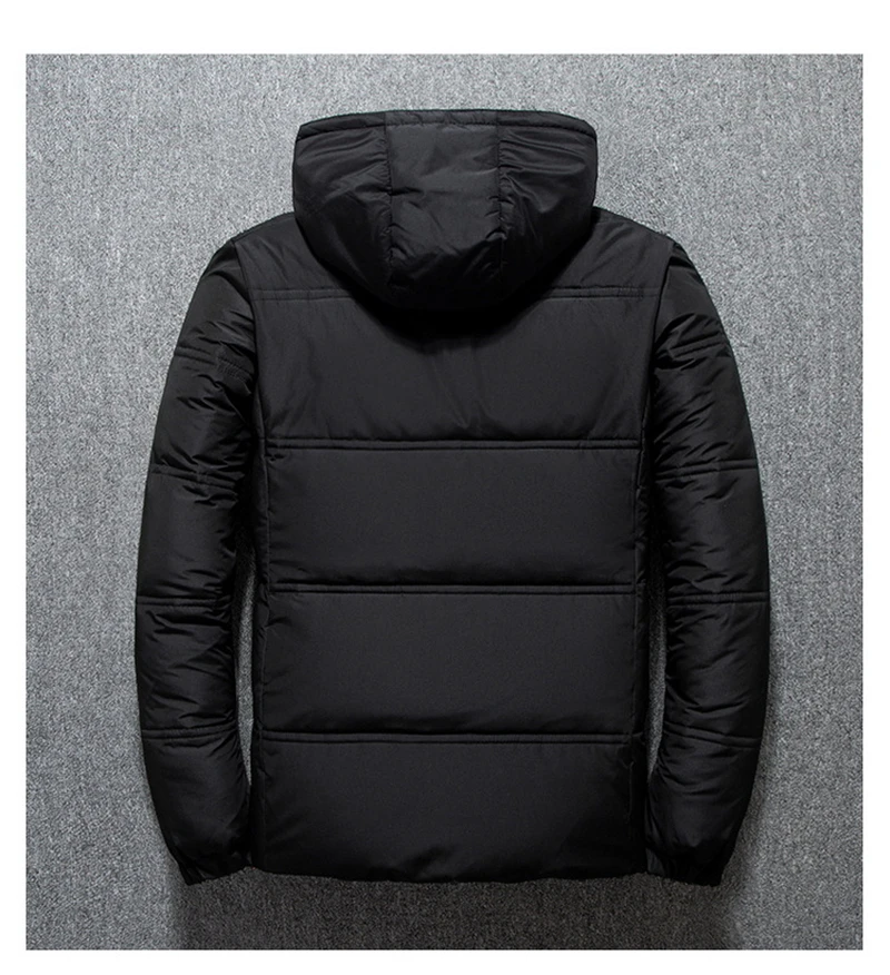 Повседневная одежда, парка Hombre Roupas, мужское пальто, Harajuku, базовые куртки, зимние, большие размеры, Winterjas Heren, модные, однотонные, на молнии, умные
