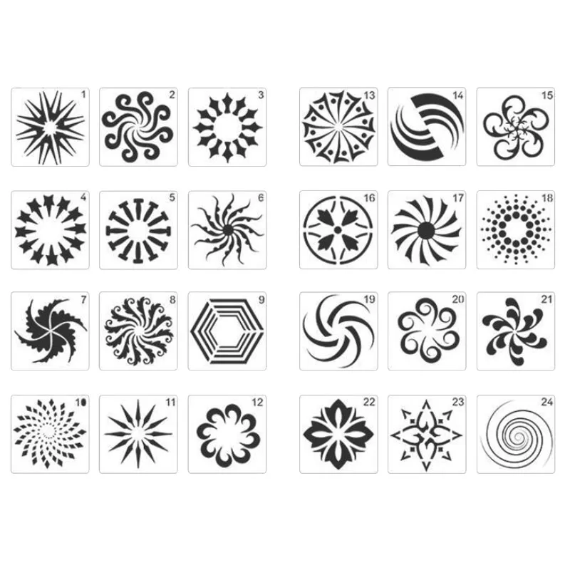 

Mandala Auxiliary Painting Template Wall Painting Background Stone Spray Flower Decorative Template DIY Bullet Journal Stencil